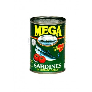 Mega Sardines , in Tomato Sauce  Natural (425 grams)