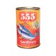 555 , Sardines in Tomato Sauce Hot