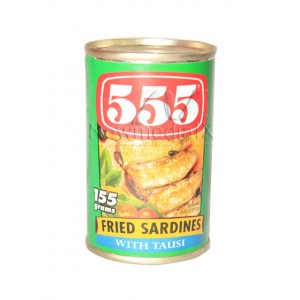 555 , Sardines Fried Sardines with Tausi (155 grams)