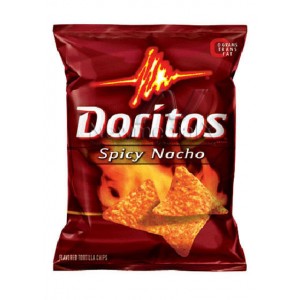 Doritos ,  Spicy Nacho Cheese Flavored Tortilla Chips (198.4 grams)