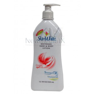 Skin White , Whitening Hand & Body Lotion  Pump (350 ml.)