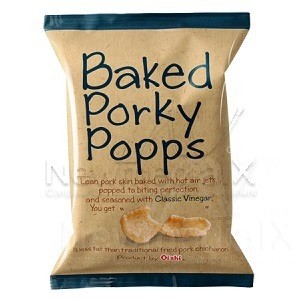 Oishi Baked Porky Popps classic vinegar