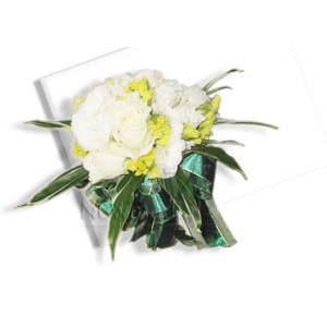 White Roses and Lemon Statice