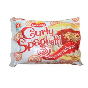 Lucky Me , Curly Spaghetti  90 grams
