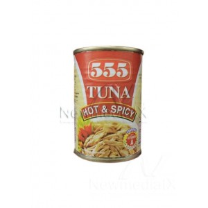   555 , Tuna   Flakes   Hot and Spicy 155 grams 